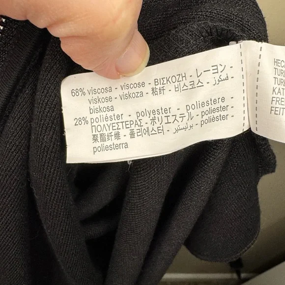 Zara Black Zip-Up Cropped Sweater - SKU 1075 - Picture 5 of 7